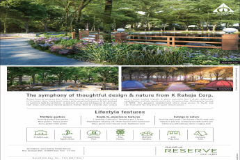 Ready to experience lifestyle features at Raheja Reserve in Pune