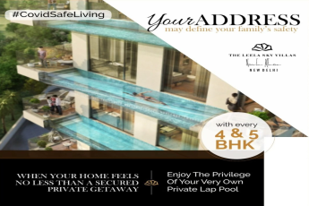 4 & 5 BHK Luxury floors with Privilege Lap Pool at The Leela Sky Villas in Delhi