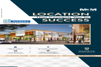 Location that connects you to success is M3M 114 Market Premium SCO Plots