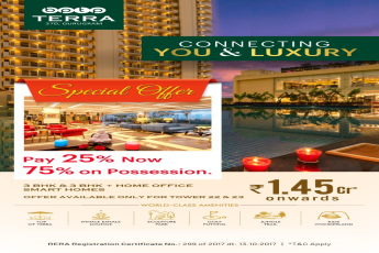 Pay 25% now and 75 on possession at BPTP Terra in Sector 37D, Gurgaon