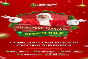 Celebrate the spirit of Christmas with your beloved Santa Claus at Signature Global City.