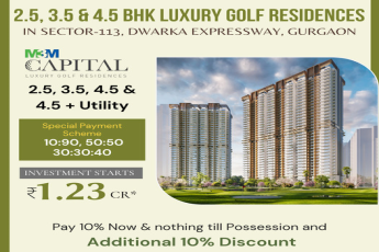 Pay 10% now & nothing till possession and additional 10% discount at M3M Capital in Sector 113, Gurgaon