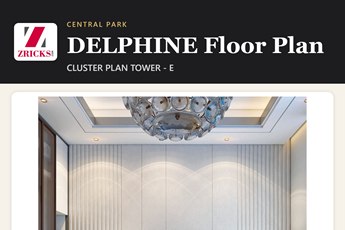 Central Park DELPHINE Floor Plan: Tower E Cluster Plan