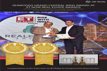 L and T Seawoods Grand Central wins award at ET Now Real Estate Awards 2018