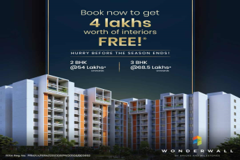 Book now to get Rs 4 Lac worth of interiors free at Bricks and Milestones Wonderwall, Bangalore