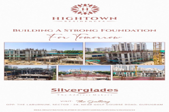 Construction in full swing at Silverglades Hightown Residences in Sector 28, Gurgaon