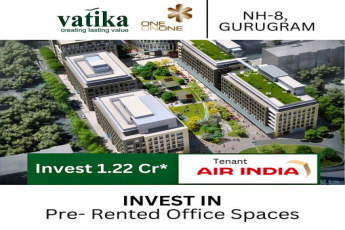 Vatika One On One: Prime Pre-Rented Office Spaces on NH-8, Gurugram with Tenant Air India