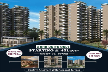 Exclusive 3 BHK Homes in Sector 36, Sohna: Affordable Luxury with Personal Terraces