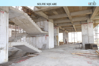 Construction update of Amb Selfie Square, March 2018