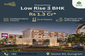 ROF Insignia Park's Elegant Low Rise 3 BHK Homes in Sector 93, Gurugram