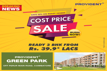 Provident Green Park save 30% on ready homes at Coimbatore