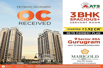 ATS Marigold presents spacious apartments with less loading and tons of space in Gurgaon