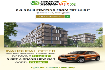 Book now & avail inaugural offer at Signature Global City 93, Gurgaon