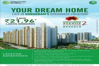 Your dream home lies in Gurugram's dreamiest location at Signature Orchard Avenue 2 in Sector 93, Gurgaon