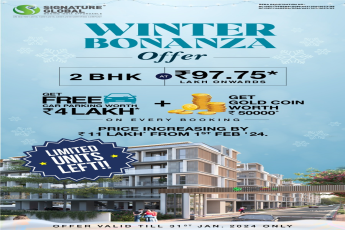 Signature Global's Winter Bonanza Offer on Select 2 BHK Apartments in Gurgaon