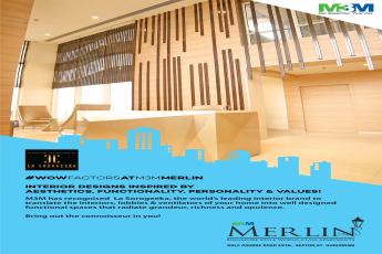 La Sorogeeka, has translated the interiors, lobbies & ventilation of M3M Merlin into well-designed functional spaces