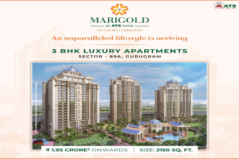 Book 3 BHK Luxury apartments Rs 1.95 Cr at ATS Marigold, Gurgaon