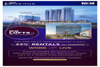 Offer 24% rentals till possession at M3M Lofts 74 in Gurgaon