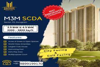M3M SCDA: A Synthesis of Luxury and Serenity in Sector 113, Gurugram