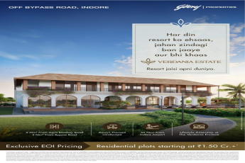 Exclusive Launch, Verdania Estate, Off Bypass Road, Indore, starting at ₹1.50 Cr.