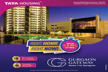 Home loan @ 0.99% for 12 months at Tata Gurgaon Gateway in Sector 112, Gurgaon