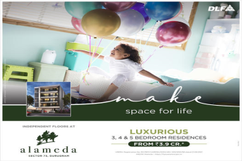 Book 3, 4 & 5 bed luxury independent floors at DLF Alameda in Sector 73, Gurgaon