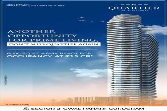 Discover Luxury Living at Paras Quartier, Ready 4 BHK at ₹15 Cr, Gurugram