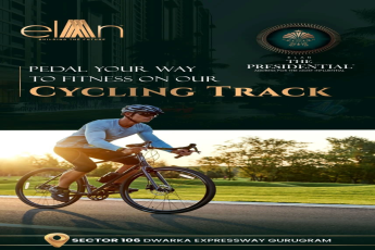 Pedal your way to fitness on our cycling track at Elan The Presidential, Gurgaon