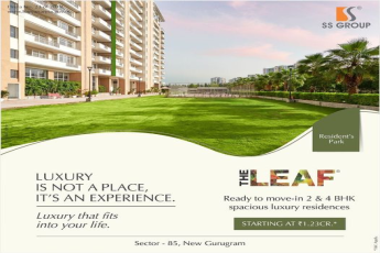 The Resident’s Park is a just the medium you need to connect with nature at SS The Leaf, Gurgaon