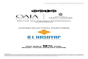 Book Your Dream Home at GAIA Residences, Gurugram - Pay Only 9%