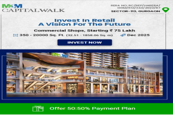 Offer 50:50 payment plan at M3M Capital Walk in Sector 113, Gurgaon