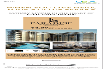 Unique IS Paradise luxury living in the heart of Civil Lines, Jaipur.