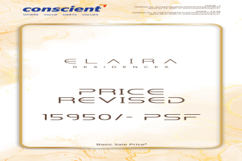 Conscient Elaira Residences Price Revised 15950 PSF Gurgaon