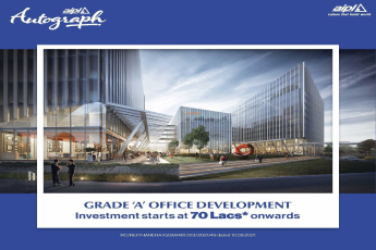 Grade A office development investment starts Rs 70 Lac onwards at AIPL Autograph, Gurgaon