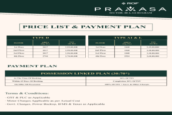 Discover Elegance at ROF Pravasa, Gurugram - Starting at ₹2.4 Cr
