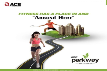 Fitness has a place in and "around here at Ace Parkway in Sector 150, Noida