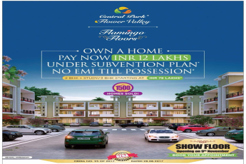 Show floor opening on 9th November at Central Park 3 Flamingo Floors in Sohna