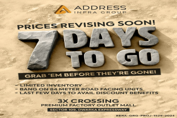 Limited Inventory at 3X Crossing, Sector 109, Secure Yours Before Prices Rise!