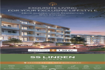 Book 4 BHK independent SS Linden Floors @ Rs 1.50 cr in Gurgaon