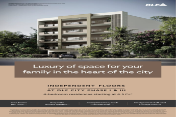 Book 4 BHK residence starting Rs 4.5 Cr at DLF City, Gurgaon