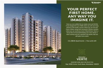 Book 2 & 3BHK apartments at Ratnaakar Verte in Ahmedabad