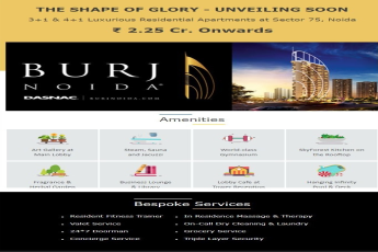 Buraj Noida - Luxurious Apartments in Sec 75 Central Noida at Rs. 2.25 Cr. Onwards!!