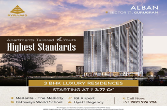 Pyramid Alban: Defining Elegance in 3 BHK Residences in Sector 71, Gurgaon