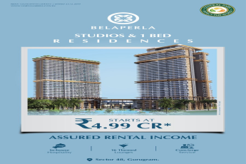 Luxurious Studios and 1 BHK in Sector 48, Gurugram by Belaperla, Starting ₹4.99 Cr