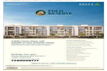 Discover 3-BHK Luxury Floors at Polo Reserve, Gurugram from Breez Builders, Starting at ₹1.92 Cr