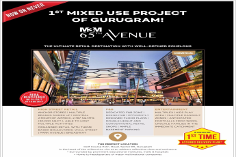 The ultimate retail destination with well-defined echelons at M3M 65th Avenue in Gurgaon
