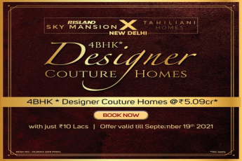 Book 4 BHK designer couture homes Rs 5.09 Cr at Risland Sky Mansion in Chattarpur, New Delhi