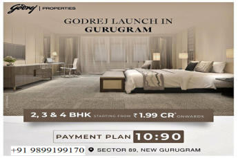 Godrej Properties' New Benchmark in Luxury: Premium 2, 3 & 4 BHK in Sector 89, Gurugram