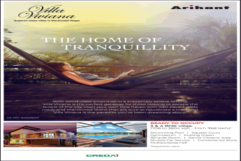 Ready to occupy 3 and 4 BHK villas Rs 68 lac onwards at Arihant Villa Viviana, Chennai