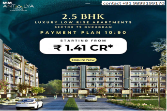 M3M Antalya Hills: Redefining Elegance with 2.5 BHK Low Rise Apartments in Sector 79, Gurugram
